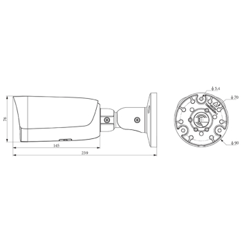 KAMERA IP TC-C35US 3LRA-28 Color Maker - 5 Mpx 2.8 mm TIANDY